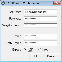 RADIUS Monitoring Add-In Configuration