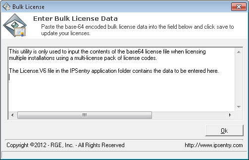 IPSentry License Manager - Bulk Insert