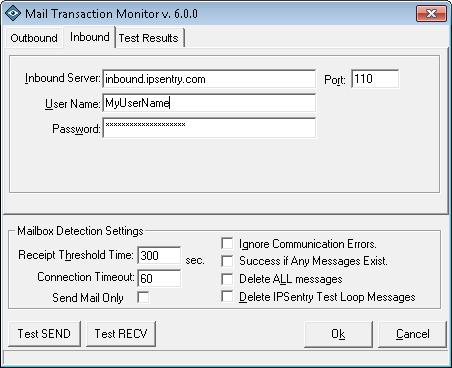 Mail Transaction Monitoring Add-In Configuration